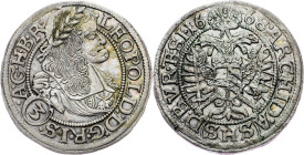 Leopold I., 3 Kreuzer 1668, SHS, Breslau Leopold I., 3 Kreuzer 1668, SHS, Breslau; EF

Grade: EF
