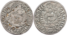 Leopold I., 3 Kreuzer 1669, SHS, Breslau Leopold I., 3 Kreuzer 1669, SHS, Breslau; VF+

Grade: VF+