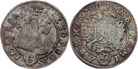 Leopold I., 3 Kreuzer 1670, Kuttenberg Leopold I., 3 Kreuzer 1670, Kuttenberg, Mkč. 1452; VF

Grade: VF