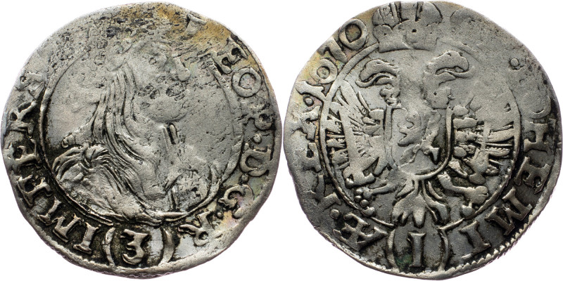 Leopold I., 3 Kreuzer 1670, Prague Leopold I., 3 Kreuzer 1670, Prague, Her. 1450...
