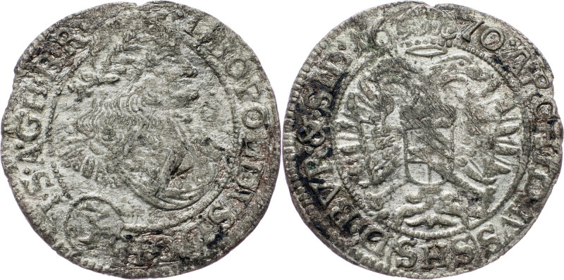 Leopold I., 3 Kreuzer 1670, SHS, Breslau Leopold I., 3 Kreuzer 1670, SHS, Bresla...