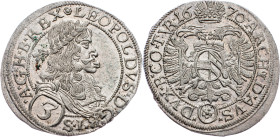Leopold I., 3 Kreuzer 1670, Vienna Leopold I., 3 Kreuzer 1670, Vienna|mint luster; UNC

Grade: UNC