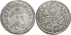 Leopold I., 3 Kreuzer 1670, Graz Leopold I., 3 Kreuzer 1670, Graz; EF+

Grade: EF+