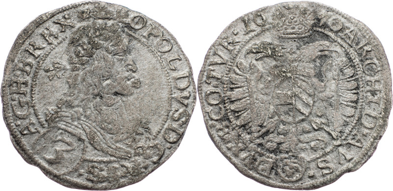 Leopold I., 3 Kreuzer 1670, Vienna Leopold I., 3 Kreuzer 1670, Vienna|corrosion;...