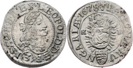 Leopold I., 3 Kreuzer 1678, KB, Kremnitz Leopold I., 3 Kreuzer 1678, KB, Kremnitz; EF

Grade: EF