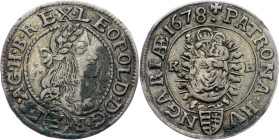 Leopold I., 3 Kreuzer 1678, KB, Kremnitz Leopold I., 3 Kreuzer 1678, KB, Kremnitz; VF

Grade: VF