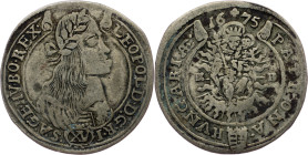 Leopold I., 15 Kreuzer 1675, KB, Kremnitz Leopold I., 15 Kreuzer 1675, KB, Kremnitz, Hol. KB 75.1.1; aVF

Grade: aVF
