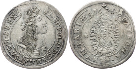 Leopold I., 15 Kreuzer 1676, KB, Kremnitz Leopold I., 15 Kreuzer 1676, KB, Kremnitz, Hol. KB 76.1.2; VF

Grade: VF