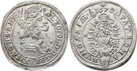 Leopold I., 15 Kreuzer 1678, KB, Kremnitz Leopold I., 15 Kreuzer 1678, KB, Kremnitz, Hol. KB 78.1.1.|cleaned; EF+

Grade: EF+