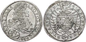 Leopold I., 15 Kreuzer 1694, St. Veit Leopold I., 15 Kreuzer 1694, St. Veit, Her. 967|mint luster, small flan defects, rare in this grade!; aUNC

Gr...