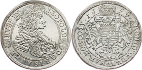 Leopold I., 1/2 Thaler 1698, KB, Kremnitz Leopold I., 1/2 Thaler 1698, KB, Kremnitz, Her. 848|mount removed; EF

Grade: EF