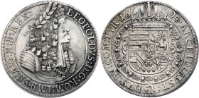 Leopold I., 1 Thaler 1694, Hall Leopold I., 1 Thaler 1694, Hall, Dav. 3245|min. toned; aEF

Grade: aEF