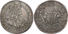Leopold I., 1 Thaler 1695, KB, Kremnitz Leopold I., 1 Thaler 1695, KB, Kremnitz, Dav. 3264|toned; aEF/VF

Grade: aEF/VF