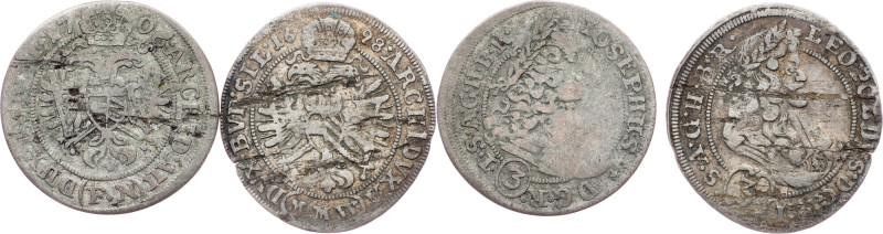 Leopold I., lot of 2pcs Leopold I.|Lot of 2pcs