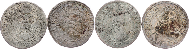 Leopold I., lot of 2pcs Leopold I.|Lot of 2pcs