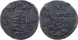 Franz I. Rakoczi, X Poltura 1706, CM, Kaschau Franz I. Rakoczi, X Poltura 1706, CM, Kaschau|corrosion; F

Grade: F