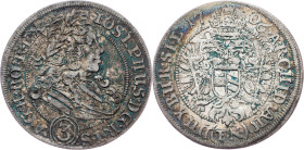 Joseph I., 3 Kreuzer 1706, FN, Breslau Joseph I., 3 Kreuzer 1706, FN, Breslau, Mkč. 1758|toned; VF

Grade: VF