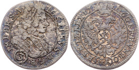 Joseph I., 3 Kreuzer 1706, Prague Joseph I., 3 Kreuzer 1706, Prague, Mkč. 1721|toned; VF

Grade: VF