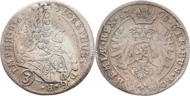Joseph I., 3 Kreuzer 1708, BW, Kuttenberg Joseph I., 3 Kreuzer 1708, BW, Kuttenberg, Mkč. 1731|toned; VF

Grade: VF