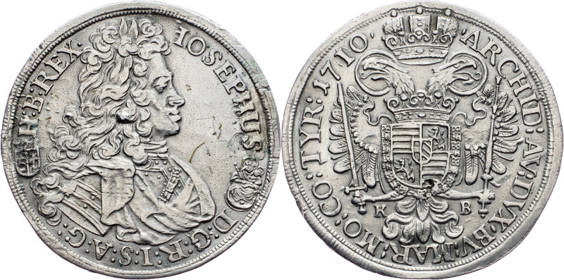 Joseph I., 1/2 Thaler 1710, KB, Kremnitz Joseph I., 1/2 Thaler 1710, KB, Kremnit...