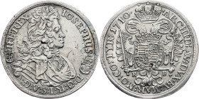 Joseph I., 1/2 Thaler 1710, KB, Kremnitz Joseph I., 1/2 Thaler 1710, KB, Kremnitz, Her. 168|cleaned, traces of brooch!; VF

Grade: VF