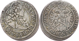 Joseph I., 3 Kreuzer 1711, FN, Breslau Joseph I., 3 Kreuzer 1711, FN, Breslau, Mkč. 1763|toned; VF

Grade: VF