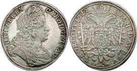 Charles VI., 1/2 Thaler 1722, Kuttenberg Charles VI., 1/2 Thaler 1722, Kuttenberg, Hal. 1862|polished!; VF

Grade: VF