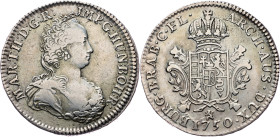 Maria Theresia, 1/2 Ducaton 1750, Bruges Maria Theresia, 1/2 Ducaton 1750, Bruges, Her. 1900; VF/EF

Grade: VF/EF