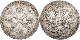 Maria Theresia, 1 Thaler 1765, Brussels Maria Theresia, 1 Thaler 1765, Brussels, Dav. 1282|toned; VF

Grade: VF
