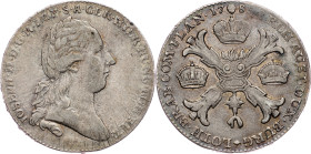 Joseph II., 1 Thaler 1785, Brussels Joseph II., 1 Thaler 1785, Brussels, Dav. 1284|adjust, nice toning; VF+

Grade: VF+