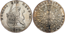 Belgian States, 3 Guldens 1790, Brussels Belgian States, 3 Guldens 1790, Brussels, KM# 50|nice toning, mintage only 44521pcs; EF

Grade: EF