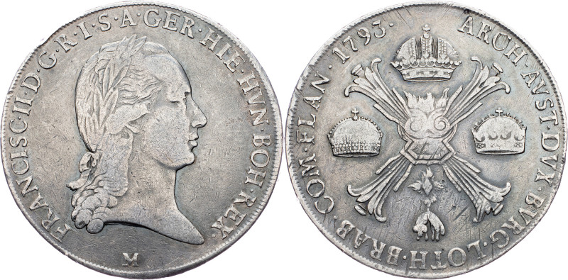 Franz I. (II.), 1 Thaler 1793, M, Milan Franz I. (II.), 1 Thaler 1793, M, Milan,...