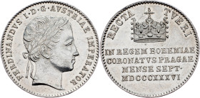 Ferdinand V., Jeton 1836, Prague Ferdinand V., Jeton 1836, Prague, 3,286 g, Ag, Mont. 2565|min. cleaned; EF+/aUNC

Grade: EF+/aUNC