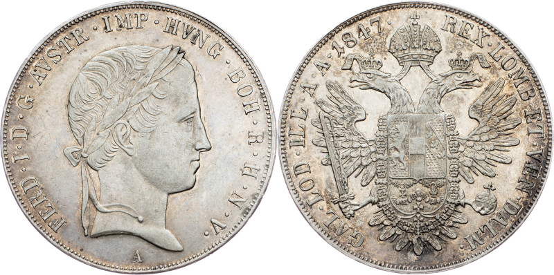 Ferdinand V., 1 Thaler 1847, A, Vienna Ferdinand V., 1 Thaler 1847, A, Vienna, F...