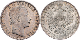 Franz Joseph I., 1 Gulden 1858, V, Venice Franz Joseph I., 1 Gulden 1858, V, Venice, Fruh. 1450|toned, rare; EF

Grade: EF