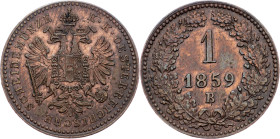 Franz Joseph I., 1 Kreuzer 1859, B, Kremnitz Franz Joseph I., 1 Kreuzer 1859, B, Kremnitz, Fruh. 1650; EF

Grade: EF