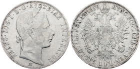 Franz Joseph I., 1 Gulden 1859, M, Milan Franz Joseph I., 1 Gulden 1859, M, Milan, Fruh. 1454; aVF/VF

Grade: aVF/VF