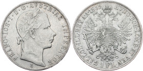 Franz Joseph I., 1 Gulden 1859, B, Kremnitz Franz Joseph I., 1 Gulden 1859, B, Kremnitz, Fruh. 1452; VF

Grade: VF