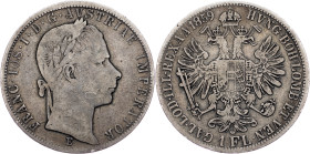 Franz Joseph I., 1 Gulden 1859, E, Karlsburg Franz Joseph I., 1 Gulden 1859, E, Karlsburg, Fruh. 1453|toned; aVF

Grade: aVF