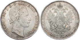 Franz Joseph I., 2 Gulden 1859, B, Kremnitz Franz Joseph I., 2 Gulden 1859, B, Kremnitz, Fruh. 1357|toned; EF

Grade: EF