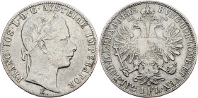 Franz Joseph I., 1 Gulden 1865, E, Karlsburg Franz Joseph I., 1 Gulden 1865, E, Karlsburg, Fruh. 1478|cleaned, rare; F

Grade: F