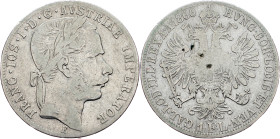 Franz Joseph I., 1 Gulden 1866, E, Karlsburg Franz Joseph I., 1 Gulden 1866, E, Karlsburg, Fruh. 1482|cleaned; F

Grade: F