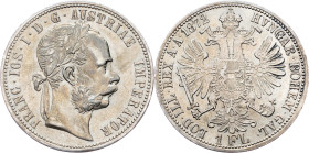 Franz Joseph I., 1 Gulden 1872, Vienna Franz Joseph I., 1 Gulden 1872, Vienna, Fruh. 1492|toned; VF

Grade: VF