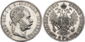 Franz Joseph I., 2 Gulden 1872, Vienna Franz Joseph I., 2 Gulden 1872, Vienna, Fruh. 1371|min. cleaned, toned; EF/EF+

Grade: EF/EF+