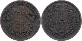 Franz Joseph I., 1 Kreuzer 1872, KB, Kremnitz Franz Joseph I., 1 Kreuzer 1872, KB, Kremnitz, Fruh. 1834|toned; VF

Grade: VF