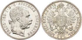 Franz Joseph I., 1 Gulden 1876, Vienna Franz Joseph I., 1 Gulden 1876, Vienna, Fruh. 1496|mint luster; UNC

Grade: UNC