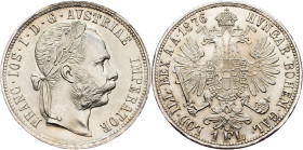 Franz Joseph I., 1 Gulden 1876, Vienna Franz Joseph I., 1 Gulden 1876, Vienna, Fruh. 1496|mint luster; UNC

Grade: UNC