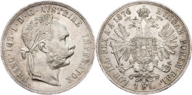 Franz Joseph I., 1 Gulden 1876, Vienna Franz Joseph I., 1 Gulden 1876, Vienna, Fruh. 1496|mint luster, min. toned; aUNC

Grade: aUNC