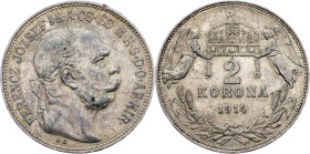 Franz Joseph I., 2 Korona 1914, KB, Kremnitz Franz Joseph I., 2 Korona 1914, KB, Kremnitz, Fruh. 2113|edge nick; aEF

Grade: aEF