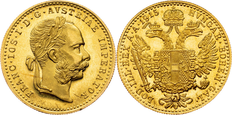 Franz Joseph I., 1 Dukat 1915, Vienna Franz Joseph I., 1 Dukat 1915, Vienna, KM#...